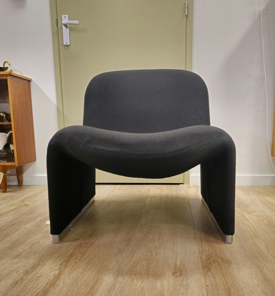 Image 1 of Vintage Giancarlo Piretti Alky Fauteuil Stoel Zwart