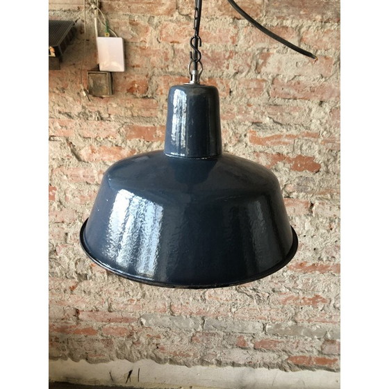 Image 1 of Vintage industriële fabriek hanglamp, 1960