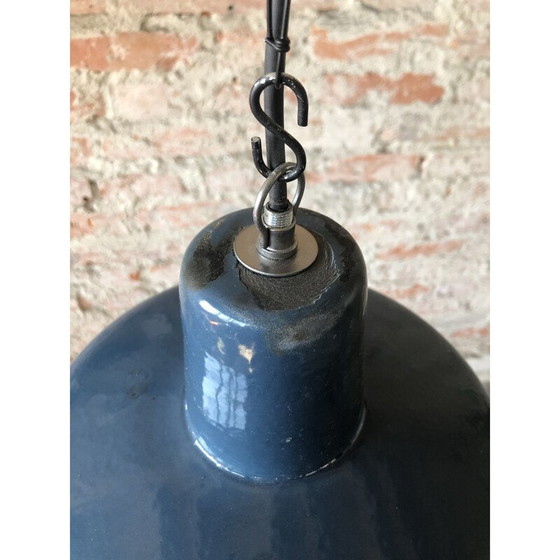 Image 1 of Vintage industriële fabriek hanglamp, 1960