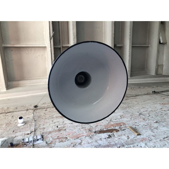 Image 1 of Vintage industriële fabriek hanglamp, 1960