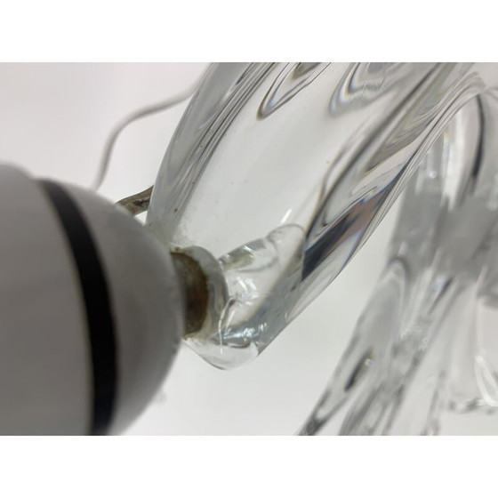 Image 1 of Paar vintage kristallen tafellampen voor Daum, Frankrijk 1950