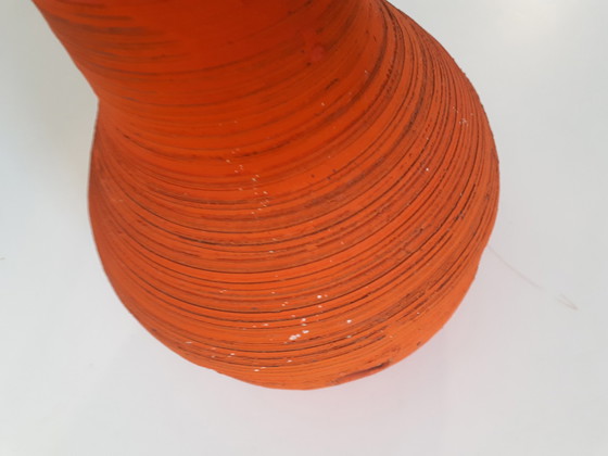 Image 1 of Vintage keramieke oranje hanglamp