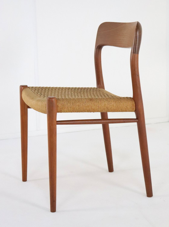 Image 1 of 6X Niels O Möller Model 75 Stoelen Eetkamerstoelen Vintage