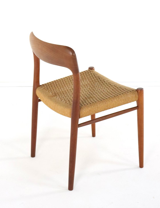 Image 1 of 6X Niels O Möller Model 75 Stoelen Eetkamerstoelen Vintage