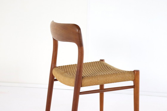 Image 1 of 6X Niels O Möller Model 75 Stoelen Eetkamerstoelen Vintage