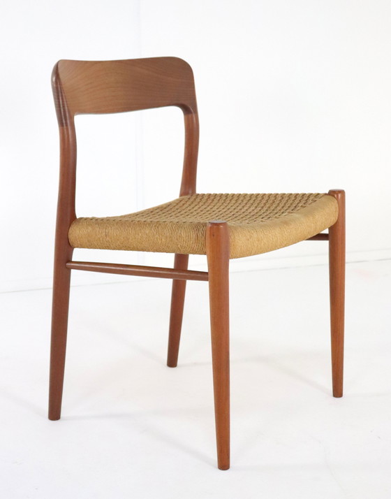 Image 1 of 6X Niels O Möller Model 75 Stoelen Eetkamerstoelen Vintage