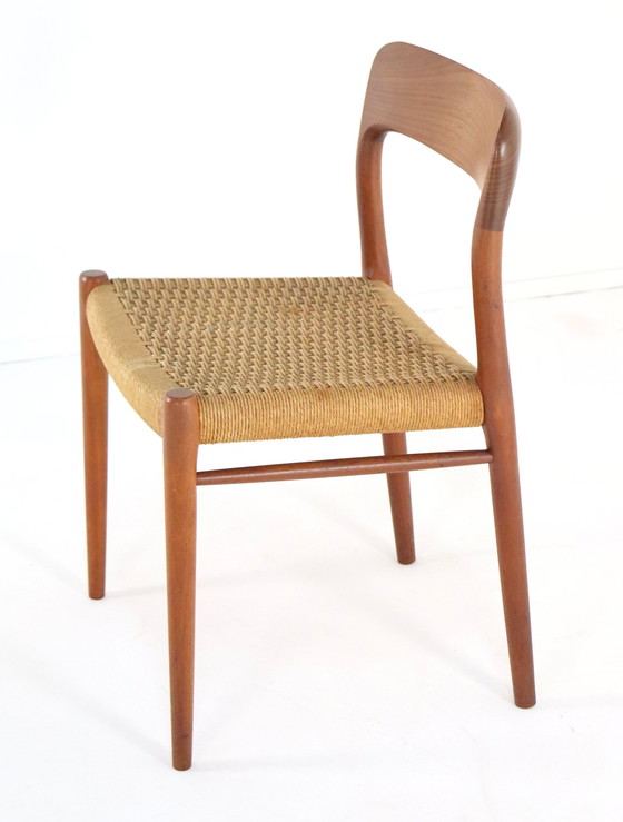 Image 1 of 6X Niels O Möller Model 75 Stoelen Eetkamerstoelen Vintage