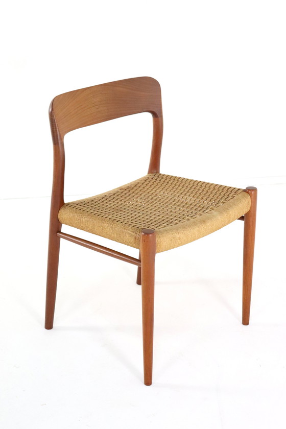 Image 1 of 6X Niels O Möller Model 75 Stoelen Eetkamerstoelen Vintage