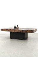 Vintage koperen salontafel art. 66340