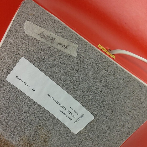 Image 1 of Vintage Kostka lamp in rood keramiek van Y Boudry, Frankrijk 1990