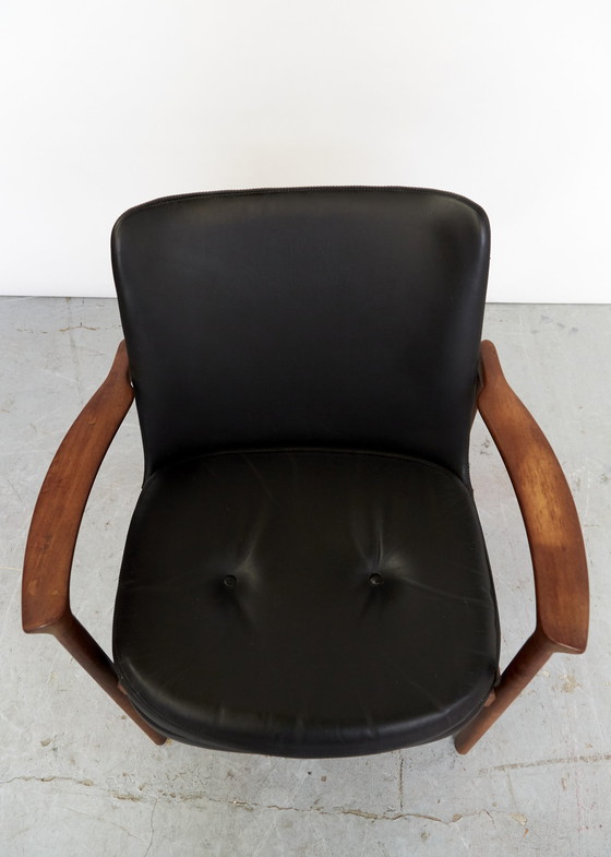 Image 1 of Ib Kofod Larsen Mid-Century fauteuil voor Fröscher 