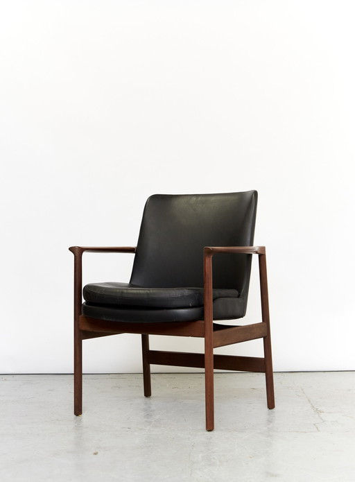 Ib Kofod Larsen Mid-Century fauteuil voor Fröscher 