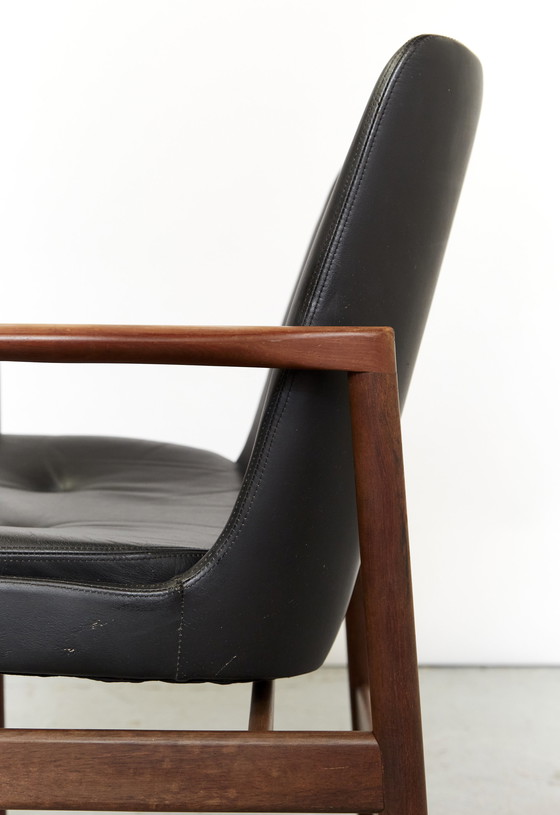 Image 1 of Ib Kofod Larsen Mid-Century fauteuil voor Fröscher 