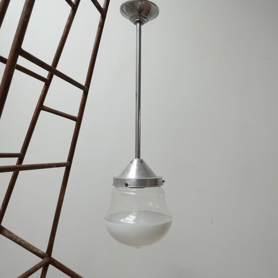 Image 1 of  Vintage tweekleurige hanglamp, Duitsland 1950