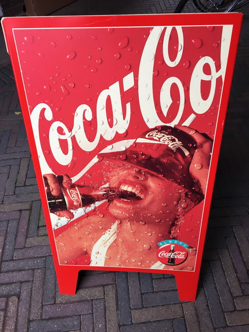 Coca Cola Reclame Bord Uit 1970