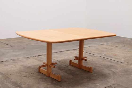 Image 1 of Stokke Eetkamerset grote tafel met 8 stoelen ontwerp Peter Opsvik,1990