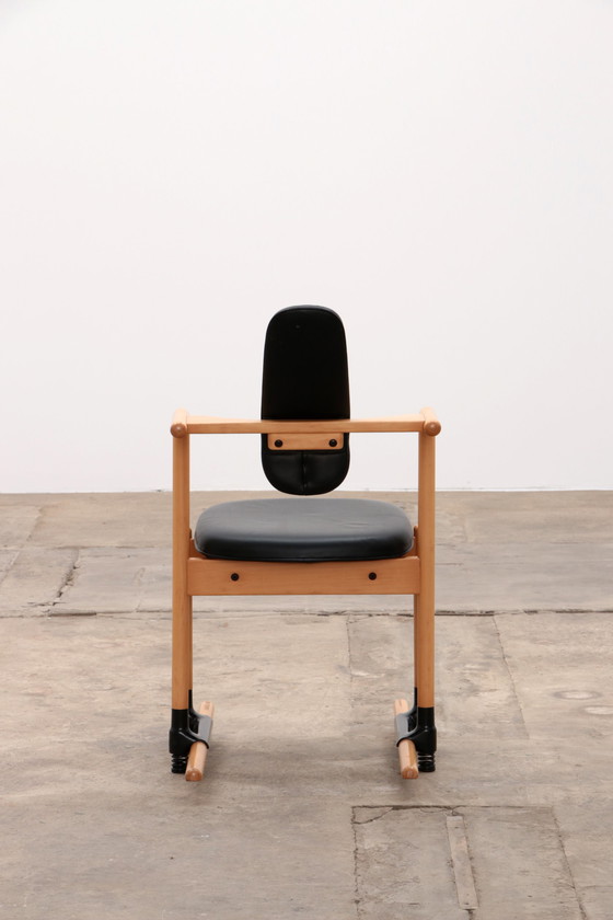 Image 1 of Stokke Eetkamerset grote tafel met 8 stoelen ontwerp Peter Opsvik,1990