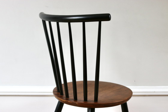 Image 1 of Set van 6 Scandinavische Vintage Teakhouten Stoelen Niko Kralj 1960