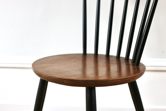 Image 1 of Set van 6 Scandinavische Vintage Teakhouten Stoelen Niko Kralj 1960