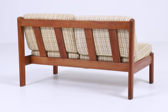 Image 1 of Mid Century Sofa van Knoll Antimott Vintage Couch Bed 60s Dagbed 2 zits Retro Bruin Beige 70s