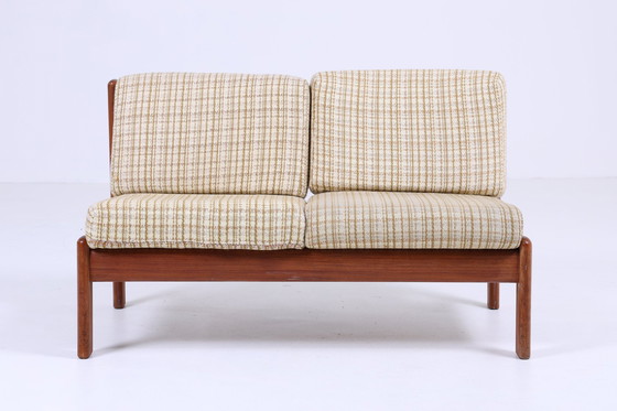 Image 1 of Mid Century Sofa van Knoll Antimott Vintage Couch Bed 60s Dagbed 2 zits Retro Bruin Beige 70s