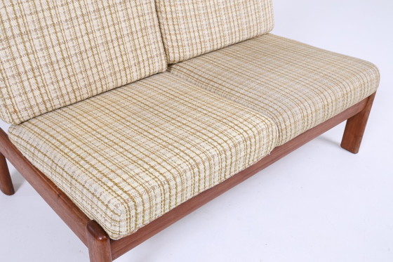 Image 1 of Mid Century Sofa van Knoll Antimott Vintage Couch Bed 60s Dagbed 2 zits Retro Bruin Beige 70s