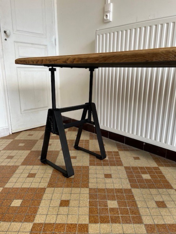 Image 1 of Houten / metalen console