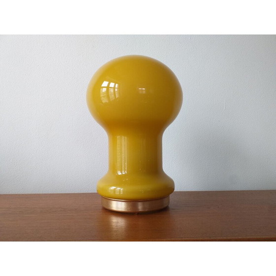 Image 1 of Vintage glazen tafellamp 1970