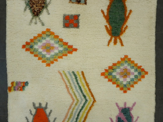 Image 1 of Berber Vloerkleed - 266 Cm X 155 Cm - Gekleurde Wol