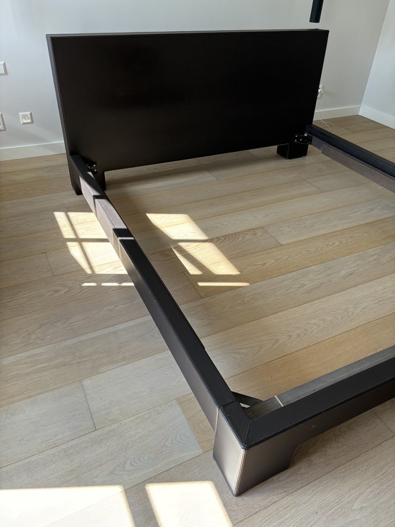 Image 1 of Meridiani Bed + 2X Auping Spiraal Bedbodem| Andrea Parisio