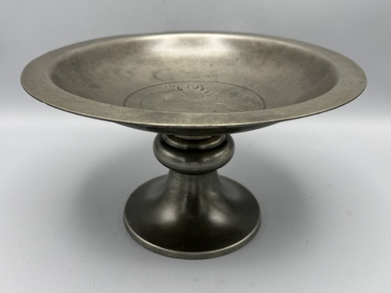 Image 1 of Tinnen Fruitschaal, Ontwerp Chris Van Der Hoef Voor Gero, 1925