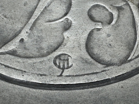 Image 1 of Tinnen Fruitschaal, Ontwerp Chris Van Der Hoef Voor Gero, 1925