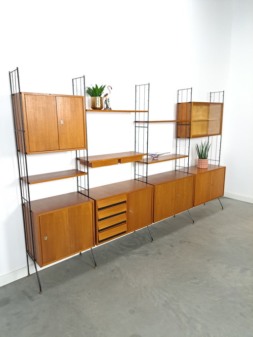 Teak Design Silverschild Modulair Wandsysteem Vintage