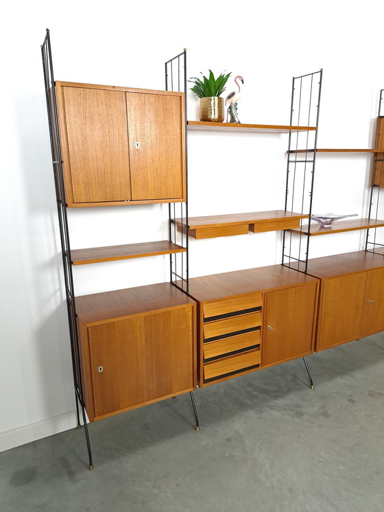 Image 1 of Teak Design Silverschild Modulair Wandsysteem Vintage