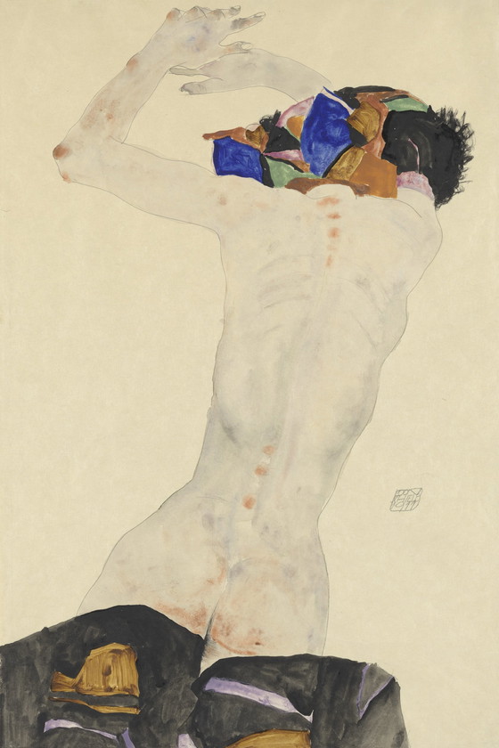 Image 1 of Egon Schiele ---Ruckenakt