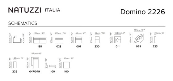 Image 1 of Natuzzi domino 2226 bank