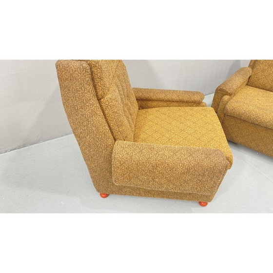 Image 1 of Paar vintage Oostblok fauteuils, Tsjecho-Slowakije 1980