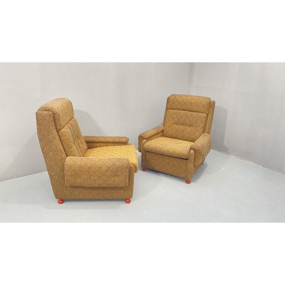 Image 1 of Paar vintage Oostblok fauteuils, Tsjecho-Slowakije 1980