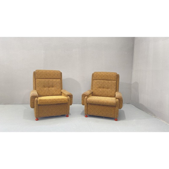 Image 1 of Paar vintage Oostblok fauteuils, Tsjecho-Slowakije 1980