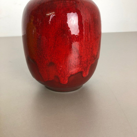 Image 1 of Paar vintage vette lava keramieken vazen voor Hartwig Heyne, Duitsland 1970