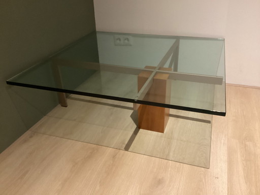 Salontafel 100X100 Met 2 Cm Dikke Glasplaat