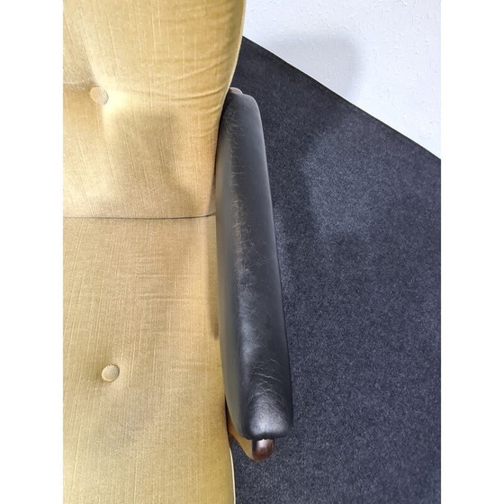 Image 1 of Vintage fluwelen draaifauteuil