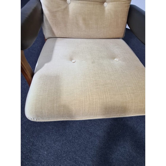 Image 1 of Vintage fluwelen draaifauteuil