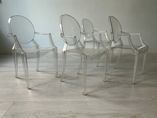 4x Kartell Lou Lou Ghost - Kinderstoel