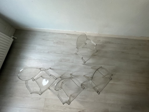 4x Kartell Lou Lou Ghost - Kinderstoel