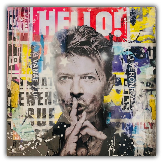 Image 1 of Gerard van den Berg Schilderij David Bowie