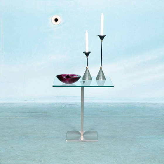 Image 1 of Design Metaform Bon bijzettafel, rvs minimalist sidetable