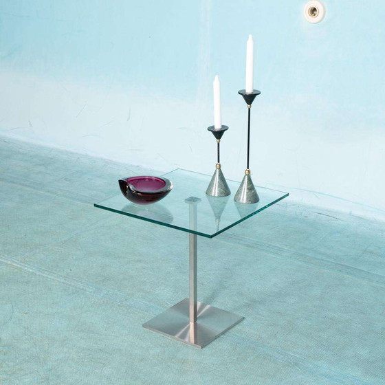 Image 1 of Design Metaform Bon bijzettafel, rvs minimalist sidetable