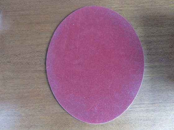 Image 1 of Ovale afgeschuinde staande spiegel