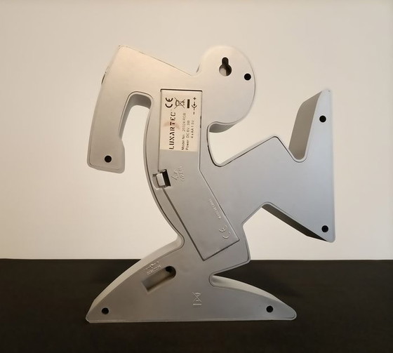 Image 1 of Keith Haring La Linea Lamp Osvaldo Cavandoli zilver in originele verpakking